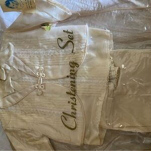 Elegant Cream Christening Set for Women